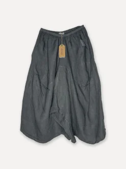 Attitude Baggy Yoga Skirt Pants, Dark Grey