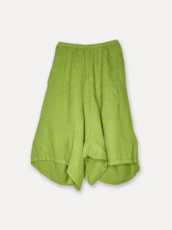 Attitude Baggy Yoga Skirt Pants, Olive Green