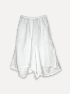 Attitude Baggy Yoga Skirt Pants, White