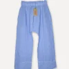 Attitude Sunrise Linen Pants, Sea Blue