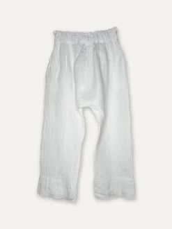Attitude Sunrise Linen Pants, White
