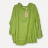 Attitude Surfer Linen Hoodie, Olive Green