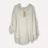 Attitude Surfer Linen Hoodie, Beige