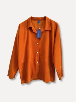 Back to Work Cord Shirt, Burnt Orange