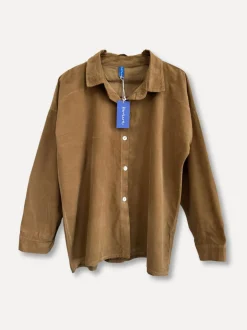 Back to Work Cord Shirt, Dark Taupe