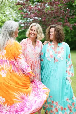 Bali Viscose Maxi Dress, Turquoise