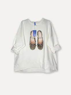 Ballerina Leo College T, Off White