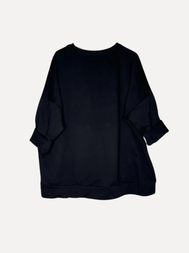 Ballerina Soft Pearls College T, Black