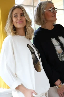 Ballerina Soft Pearls College T, Off White