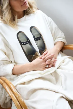 Ballerina Soft Pearls College T, Off White