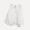 Beach Fiesta Glow Blouse, White