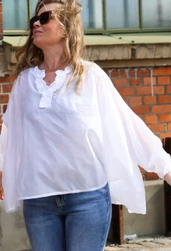 Beach Fiesta Glow Blouse, White