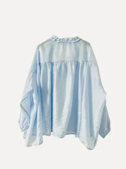 Beach Fiesta Glow Blouse, Sky Blue