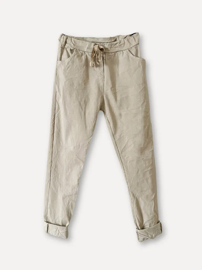 Box Pants, Winter Beige