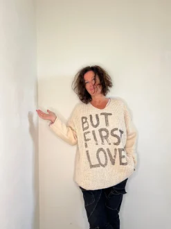 But First Love Sweater, Beige