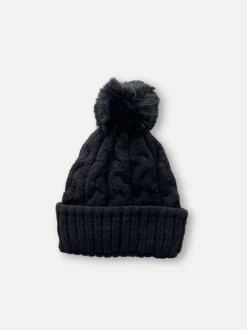Cable Capotto Beanie, Black