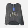 Choose Happy Sweater, Dark Grey