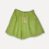 City attitude linen shorts, Olive Green