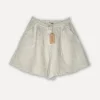 City attitude linen shorts, Beige