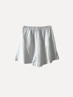 City Attitude Linen Shorts, White