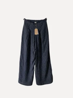 Dressed Up Attitude Stripe Pants, Navy