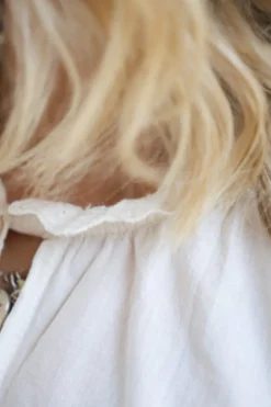 Faded Lace Shirt, Off White