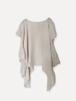 Farfalla Attitude Linen Blouse, Beige