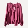 6798 Flounce Blouse with Tie Knot, Cipolla