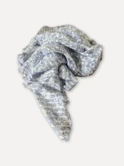 Flower Field Scarf, Blue