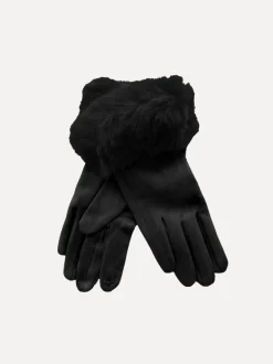 Furry Gloves, Black