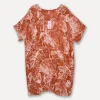 Garden Dream Linen Dress, Tomato