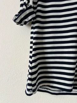 Grandpa stripe T, White / Blue