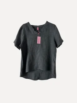 1267 Greta Top, Elephant Grey