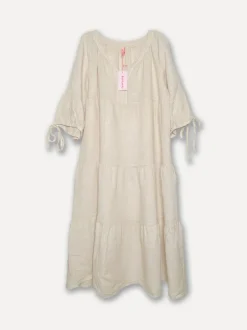 Happilicious Linen Dress, Beige