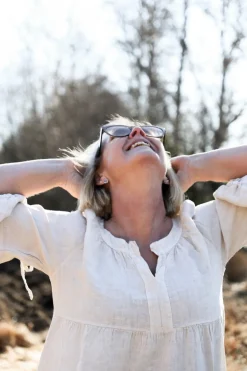 Happilicious Linen Dress, Beige