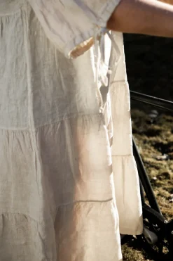 Happilicious Linen Dress, Beige