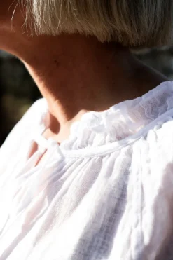 Jacky Linen Blouse, White