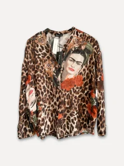 Khalo Flower Queen Blouse, Orange