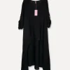 5017 Linen Dress, Black