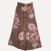 Linen Pants Flowery Attitude, Cacao