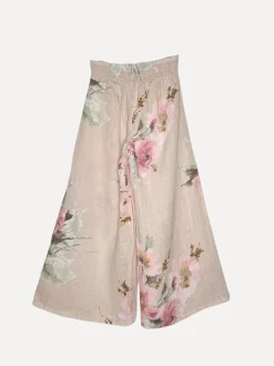 Linen Pants Flowery Attitude, Sand