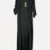 Linen wrap attitude dress, Dark Grey