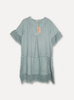Lola Attitude Linen Dress, Rainy Blue
