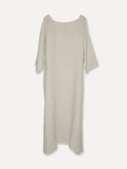 5704 Long Linen Dress, Beige