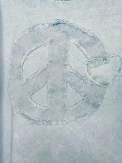 4976 - Love Peace T, Sky Blue