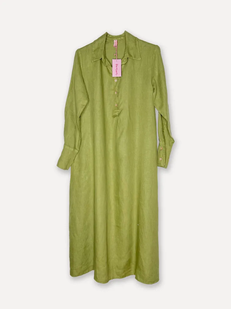 Maria City Swag Dress, Olive Green