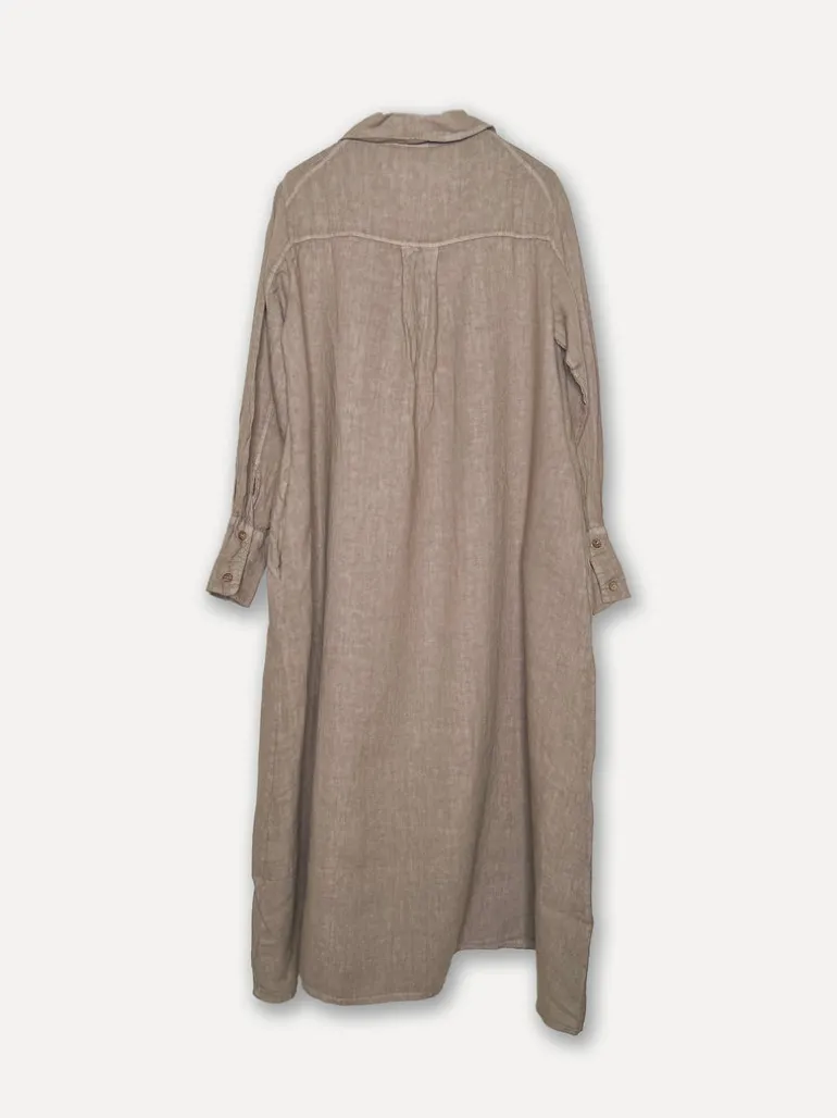 Maria City Swag Dress, Taupe