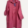 Maria Linen Shirt-Dress, Cipolla