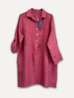 Maria Linen Shirt-Dress, Cipolla