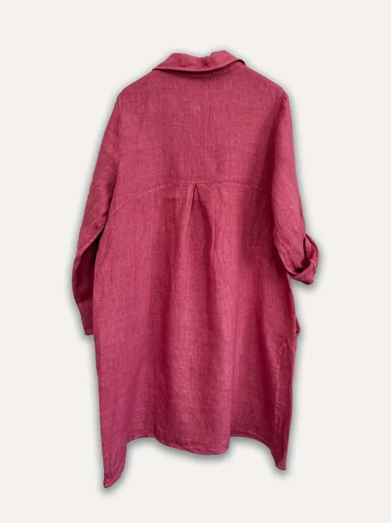 Maria Linen Shirt-Dress, Cipolla